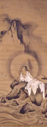 Kannon (Avalokitesvara) i vita dräkter