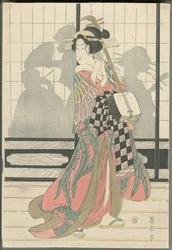 Geisha med shamisen