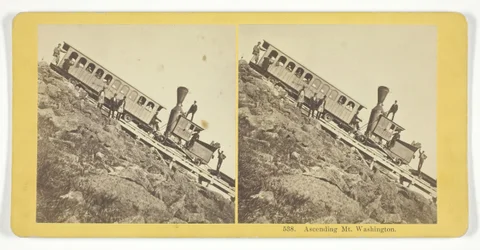 Ascending Mount Washington, 185575. Skapare: Kilburn Brothers, BW Kilburn.