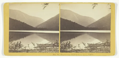 Franconia Notch från Echo Lake, 185575. Skapare: Kilburn Brothers, BW Kilburn.