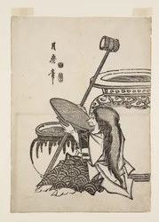 Shoujyou (trätryck i färg)