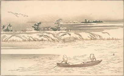 Ehon Ginsekai bok The World in Silver, sent på 1800-talet 1800-talet.