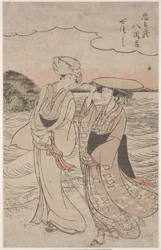 No.8 från Chushingura-serien (träsnitt i färg)