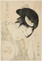 Uppenbar kärlek (Arawaruru koi), från serien "Anthology of Poems: The Love Section (Kasen koi no bu)"