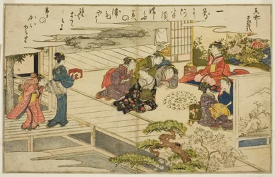 Shell-Matching Game, från den illustrerade boken "Gifts from the Ebb Tide (Shiohi no tsuto)"