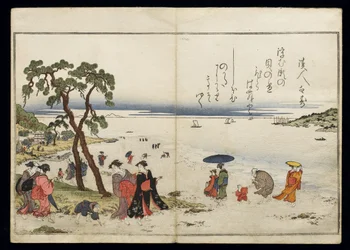 Shiohi no tsuto (Gåvor från Ebb Tide), känd som Shell Book, 1789 (träblock i färg)