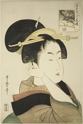 Tatsumi Roko, från serien Renowned Beauties Likened to the Six Immortal Poets