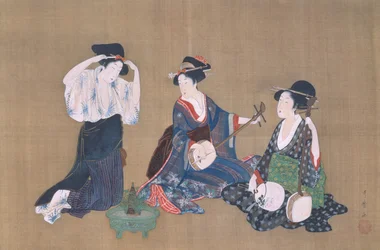 Tre skönheter, ca 1790