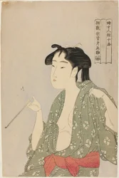 Woman Anding Smoke from a Pipe, från serien "Ten Classes of Women