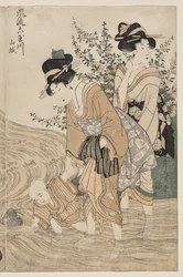 Yamashiro Province från serien Fashionable Six Jewel Rivers (Furyu Mu Tamagawa)