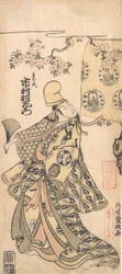 Skådespelaren Ichimura Uzaemon IX, 1769 tidigt.