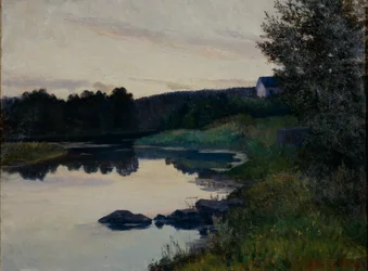 Sommarkväll (olja på duk)