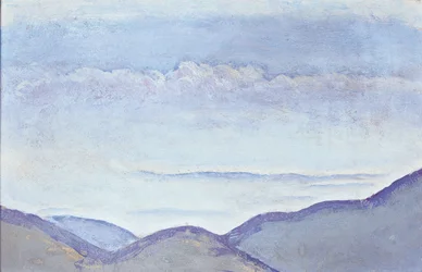 Berge - Mountains ... (olja på kartong)