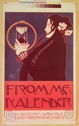 Formgivning för Frommes-kalendern, till Wiensecessionens 14:e utställning, 1902
