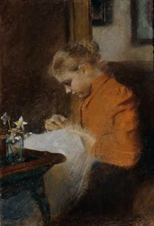 Leopoldine Steindl-Moser, konstnärens syster