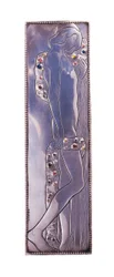 Panel från A Wiener Werkstatte Single Bed, c.1904 (metall)