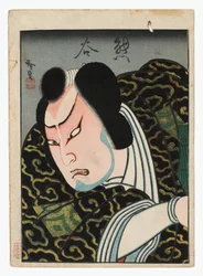 Onoe Tamizo som Kumagai, ca 1848 (Osaka-tryck i ett ark)