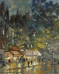 Café i Paris på natten, 1936
