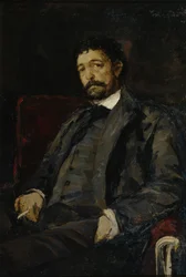 Porträtt av operasångaren Angelo Masini 1844-1926