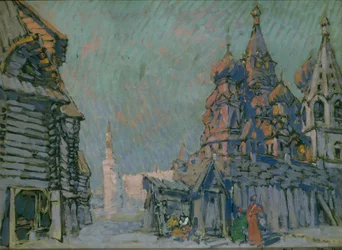 Scenografi för operan Khovanshchina av M. Musorgsky, 1911