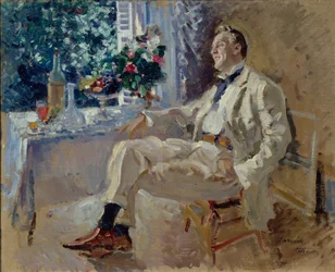 Porträtt av sångaren Feodor Ivanovich Chaliapin 1873-1938, 1911.
