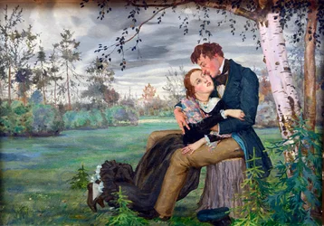 The Lovers par Somov, Konstantin Andreyevich (1869-1939)
