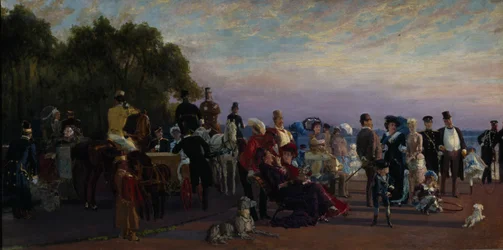 På ön Strelkas spott, 1870-talet