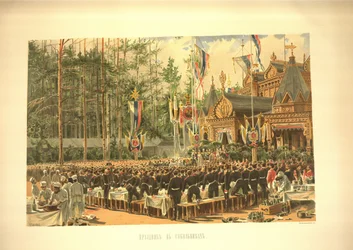 Kröningsfesten i Sokolniki, ur Kröningsalbumet, 1883