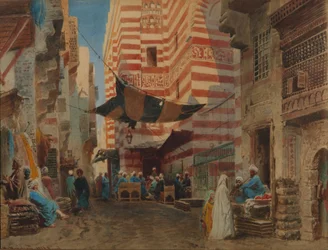 På gatan i Kairo, 1873