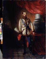 Porträtt av kejsar Alexander II av Ryssland (känd som befriaren