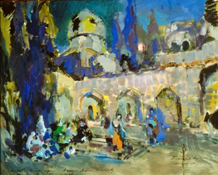 Dans, scenografi för Cesare Pugnis balett Den lilla puckelryggade hästen, 1912.