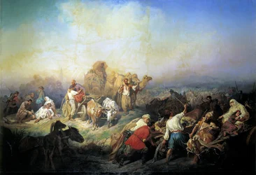 Militärvägen mellan Sevastopol och Simferopol under Krimkriget, 1858.