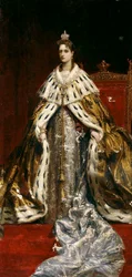 Porträtt av kejsarinnan Alexandra Fyodorovna av Ryssland 1872-1918, hustru till tsar Nicholas II, 1890-talet.