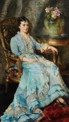Porträtt av prinsessan Ekaterina Mikhailovna Dolgorukova, 1847-1922, 1880