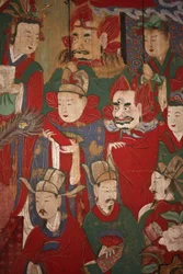Byeonseong, den sjätte kungen av helvetet (detalj), 1798