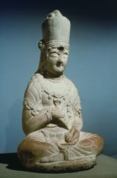 Sittande Bodhisattva från Hansong-sa, Korea