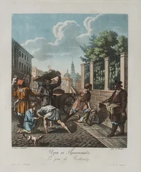 Pristenokspelet, ca 1812