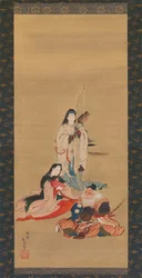 Den legendariska kejsarinnan Jingu, mitten av 1800-talet.