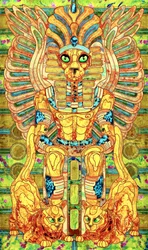 En livfull egyptisk gudom