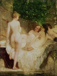 Efter badet, c.1880