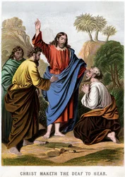 Kristus gör de döva att höra, 1860