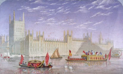 The Palace of Westminster, London, c1850