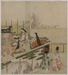 Hovdamer som gör dockor, 1790-talet.