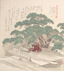 Shrine Under a Big Pine Tree, 1800-talet.