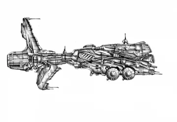 Futuristisk rymdfarkostdesign