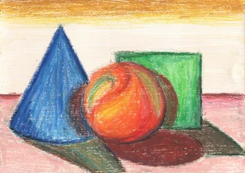 Studie i geometriskt stilleben