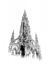 Det gotiska monumentet i Edinburgh