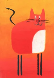 Den glada röda katten