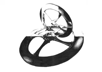 Sammanflätad metallisk form