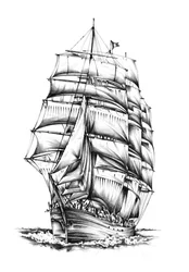 Ett majestätiskt segelfartyg